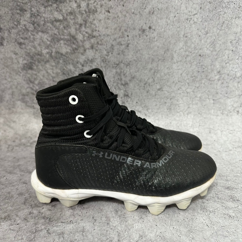 Under Armour Highlight Franchise RM 2.0 Football Cleats Kids 4.5Y Black Athletic